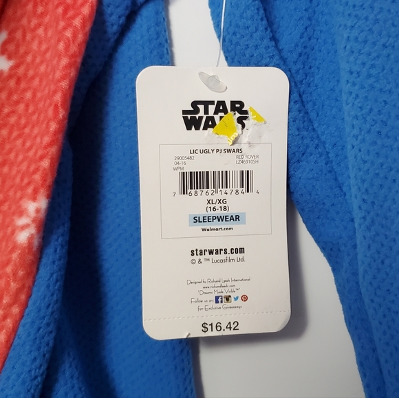 NWT Star Wars Christmas Sweater R2-D2 C-3PO X-Large Holidays Soft - Picture 3 of 4